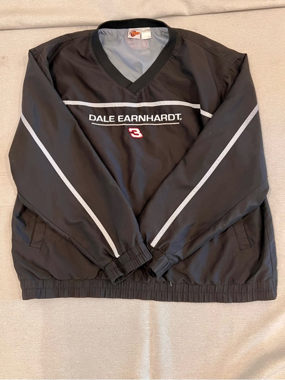 Vintage Dale Earnhardt 3 Winner’s Circle Pullover Jacket Black NASCAR Large